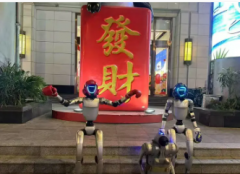出租机器人机器狗舞狮，阿尔法机器人迎宾机器人签约机器人，跳舞